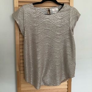 Champagne gold blouse size S